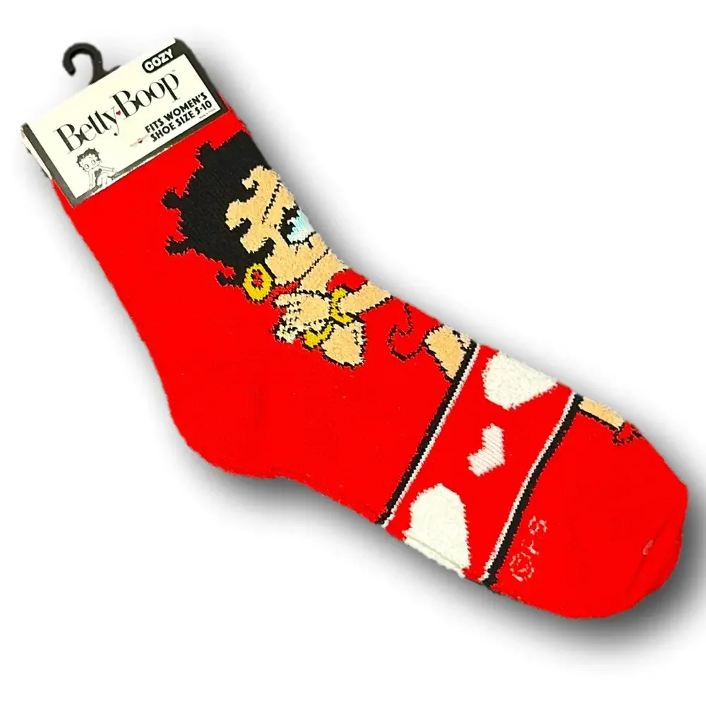 3/$20 Betty Boop Funny Novelty Cozy Socks - NWT